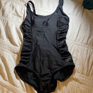 Speedo one piece black swimsuit
